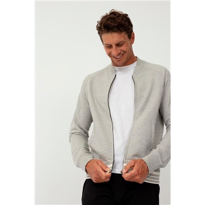 Sudadera Gris claro jaspeado