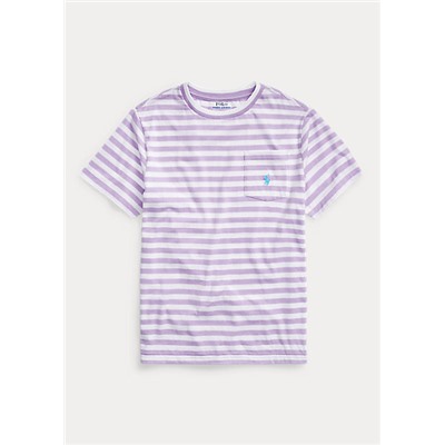 Boys 8-20 Striped Cotton-Blend Tee
