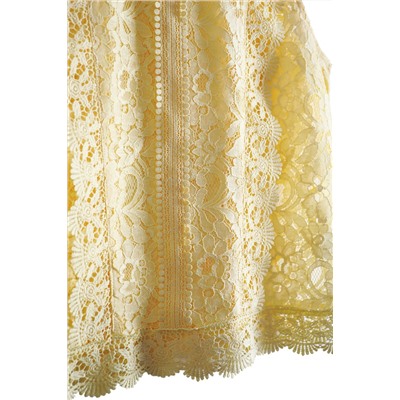 Top de encaje Amarillo