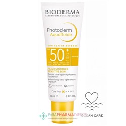 Bioderma Photoderm Aquafluide SPF50+ - Fini Invisible - Peaux Sensibles 40ml