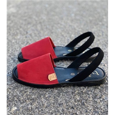 AB.ZAPATOS · 503-8 · NOB · ROJO+AB.Z · Pelle · mochila serraje (610)