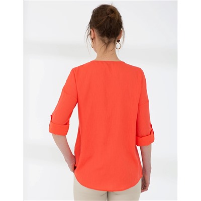 Nar Çiçeği Comfort Fit Uzun Kollu Gömlek