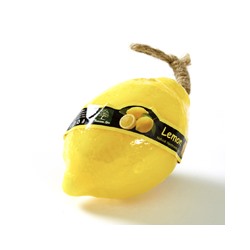 Фигурное спа-мыло «Лимон» c натуральной люфой 110 гр  / Lufa spa soap lemon