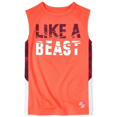 Boys Mix And Match Baseball Side Stripe Performance Tank Top