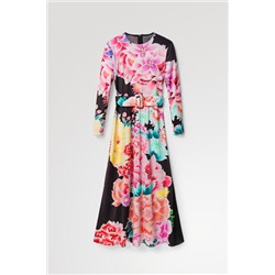 Vestido largo flores
