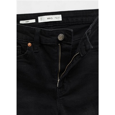 Jeans skinny tiro alto