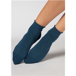 Kurze Socken mit Glitzer