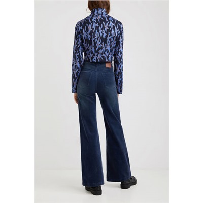 Pantalón wide leg slim