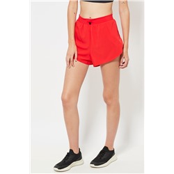 Short de running cintura alta - Rojo