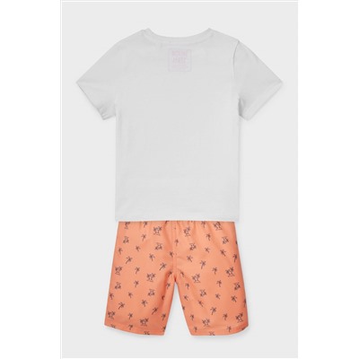 Set - Kurzarmshirt und Shorts - 2 teilig - Bio-Baumwolle