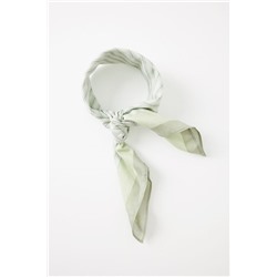 Pañuelo para cuello rayas verde