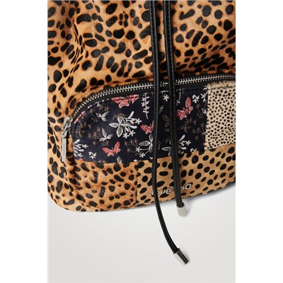 Bolso saco animal print
