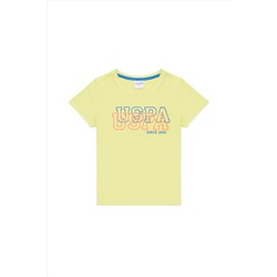 Erkek Çocuk Neon Sarı Bisiklet Yaka Tişört