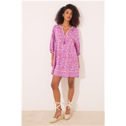Camisola viscosa estampado boho floral