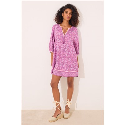 Camisola viscosa estampado boho floral