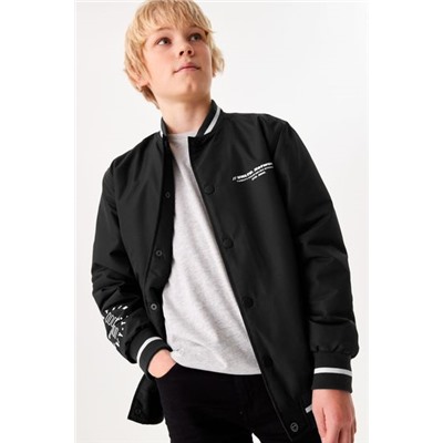 Schwarz - Jacke im Bomber-Stil (3-16yrs)