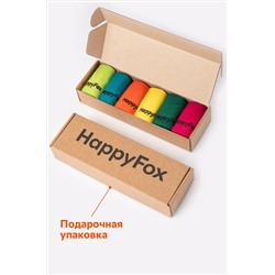 Набор носков для девочки 6 пар в подарочной коробке Happyfox