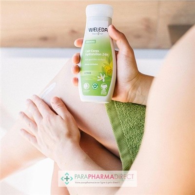 Weleda Citrus - Lait Corps Hydratation 24H - Soin Quotidien Vivifant - BIO - 200 ml