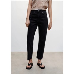 Jeans rectos tiro alto -  Mujer | MANGO OUTLET España