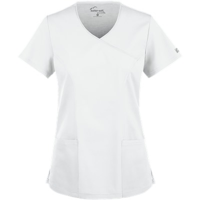 UA Butter-Soft STRETCH Scrubs V-Neck Mock Wrap Top