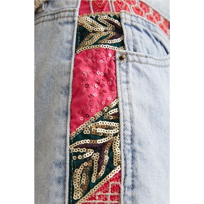 Shorts vaqueros de patch