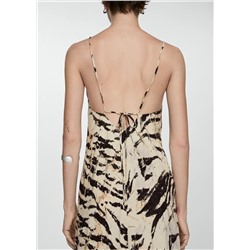 Vestido largo animal print