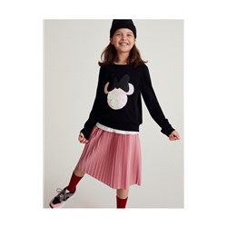 Bluse Minnie Mouse mit Paillettenapplikation