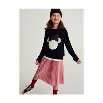 Bluse Minnie Mouse mit Paillettenapplikation