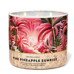 Pink Pineapple Sunrise 3-Wick Candle