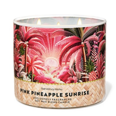 Pink Pineapple Sunrise 3-Wick Candle