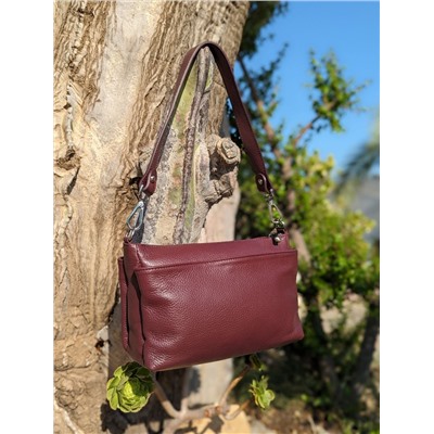 Ab.Zapatos PELLE Mia (720) БОРДОВЫЙ+CINTURON BOLSOS (150)-6 (13) АКЦИЯ