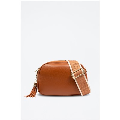 Bandolera de piel Aliminusa Camel - Libellula