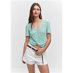 Blusa textura nudo
