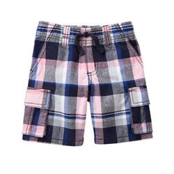 Plaid Cargo Shorts