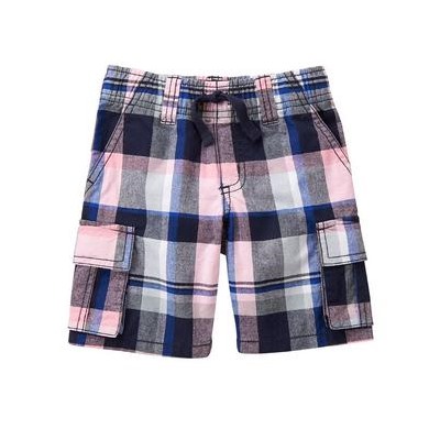Plaid Cargo Shorts