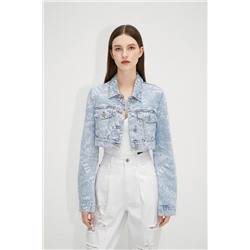 Chaqueta corta vaquera Celeste
