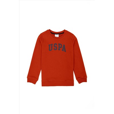 Erkek Çocuk Kiremit Basic Sweatshirt