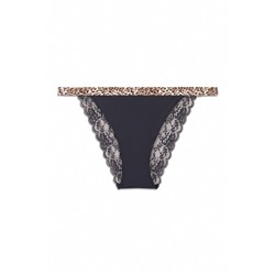 Braga brasileña animal print negro