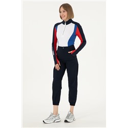 Kadın Lacivert Jogger Fit Kanvas Pantolon