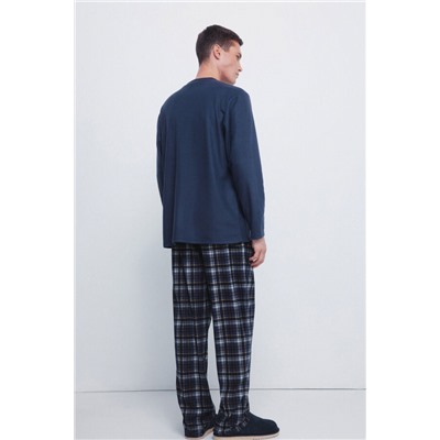 Set pijama largo tejido cálido