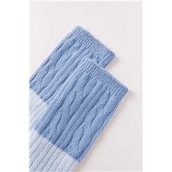 Calcetines largos textura mix azules