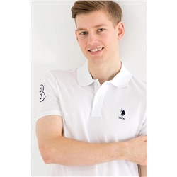 Erkek Beyaz Basic Polo Yaka Tişört