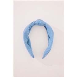 Diadema pelo denim azul