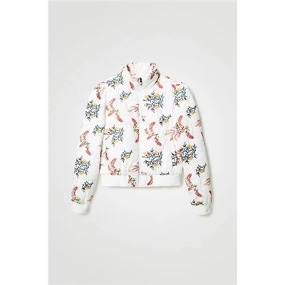 Chaqueta padded floral