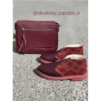 AB.Zapatos 4525 BURDEOS+Pelle Ab.Zapatos VIGA (1170) vino