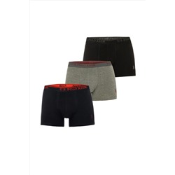 Erkek Lacivert 3'lü Boxer