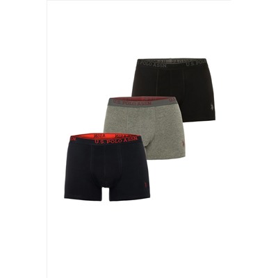 Erkek Lacivert 3'lü Boxer