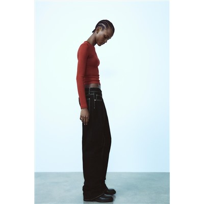 TRF BALLOON FLOCK JEANS