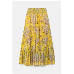 Falda larga campana paisley