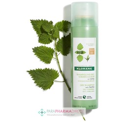 Klorane Ortie Shampooing Sec Séborégulateur Teinté Cheveux Bruns 150 ml